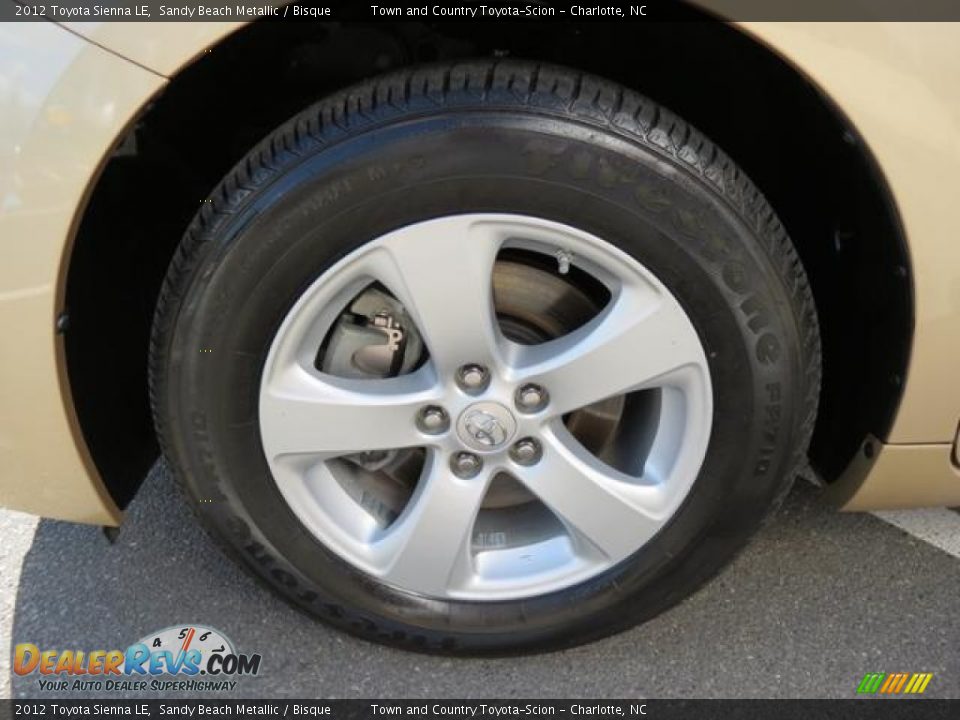 2012 Toyota Sienna LE Sandy Beach Metallic / Bisque Photo #4