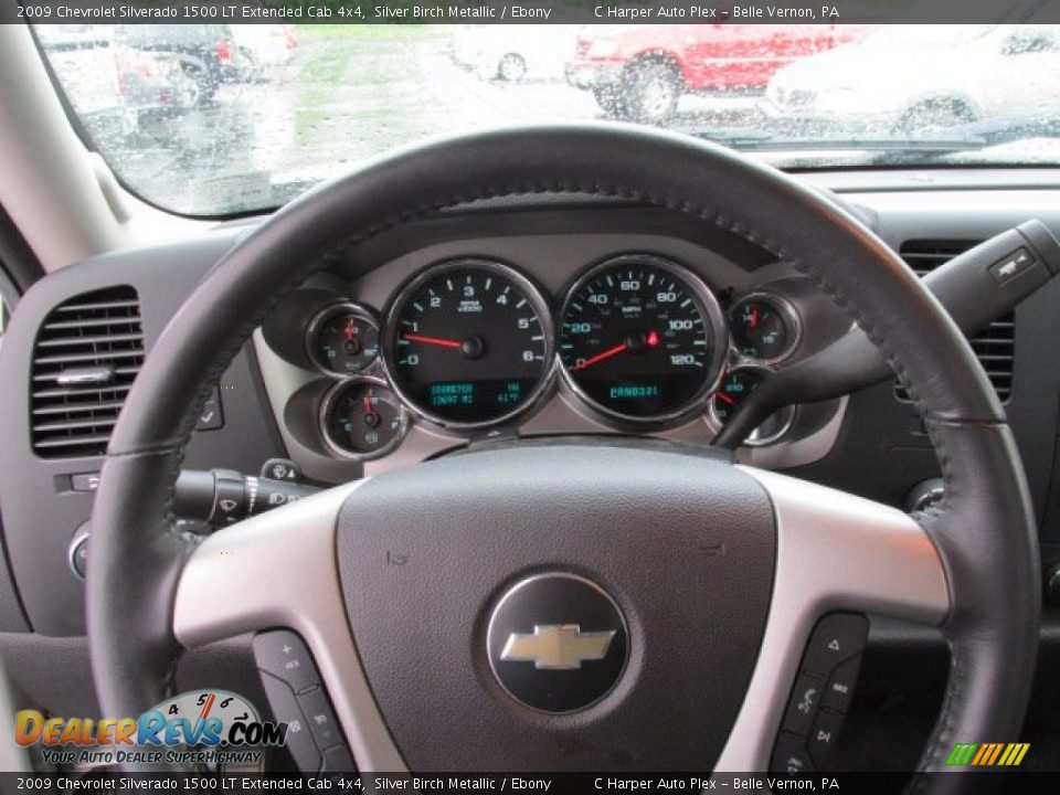 2009 Chevrolet Silverado 1500 LT Extended Cab 4x4 Silver Birch Metallic / Ebony Photo #19