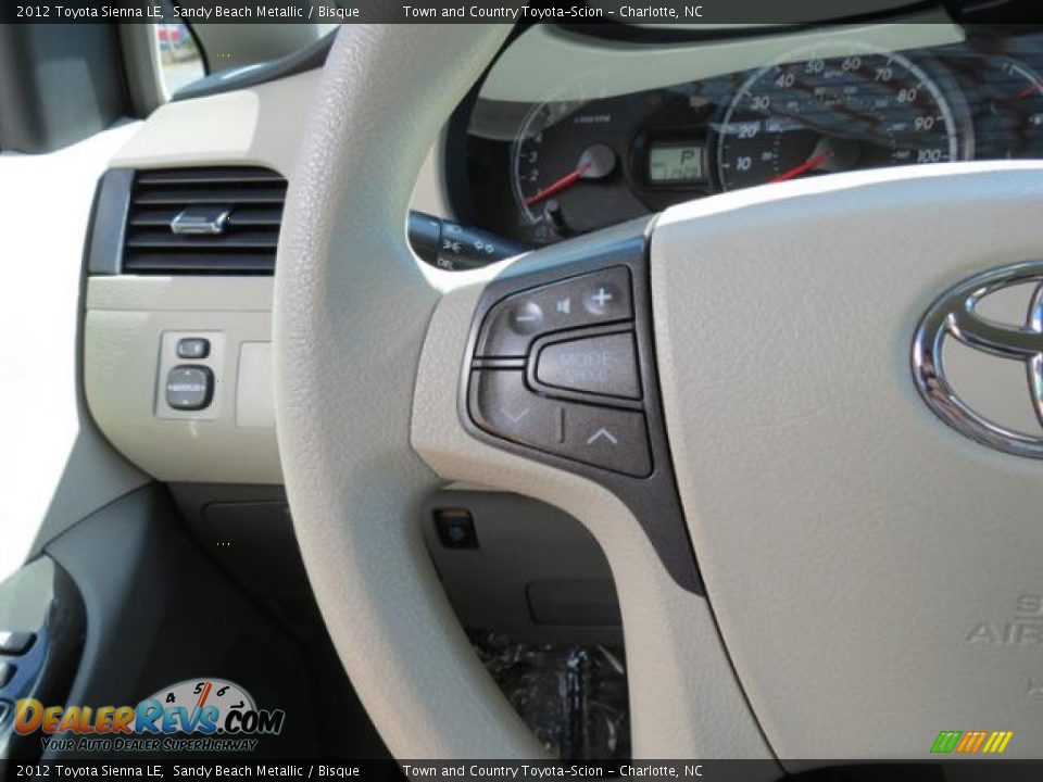 2012 Toyota Sienna LE Sandy Beach Metallic / Bisque Photo #14
