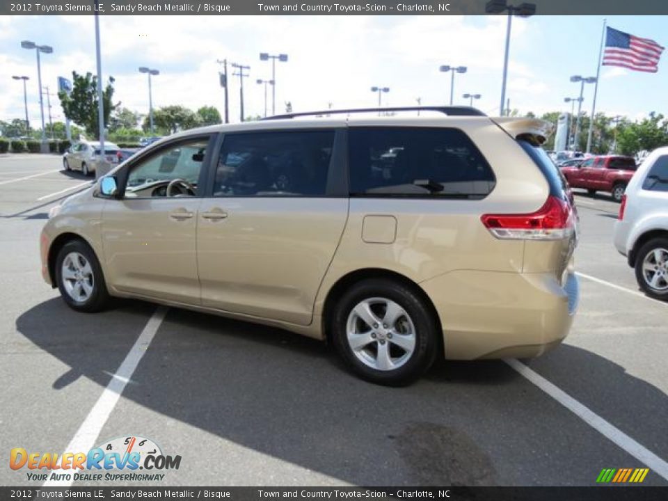 2012 Toyota Sienna LE Sandy Beach Metallic / Bisque Photo #30