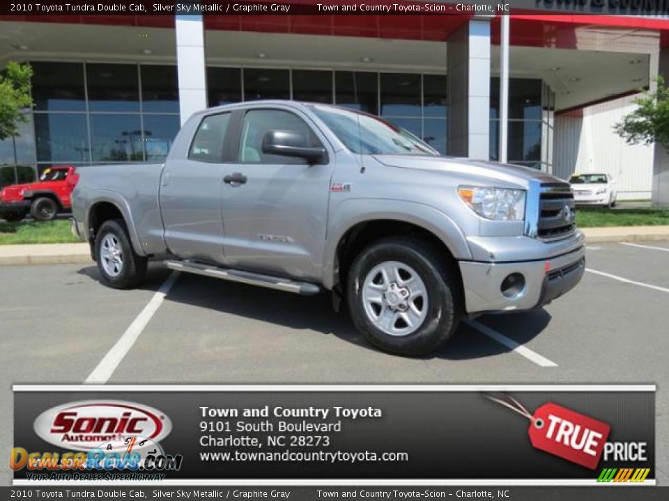 2010 Toyota Tundra Double Cab Silver Sky Metallic / Graphite Gray Photo #1