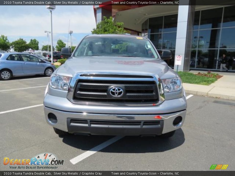 2010 Toyota Tundra Double Cab Silver Sky Metallic / Graphite Gray Photo #2