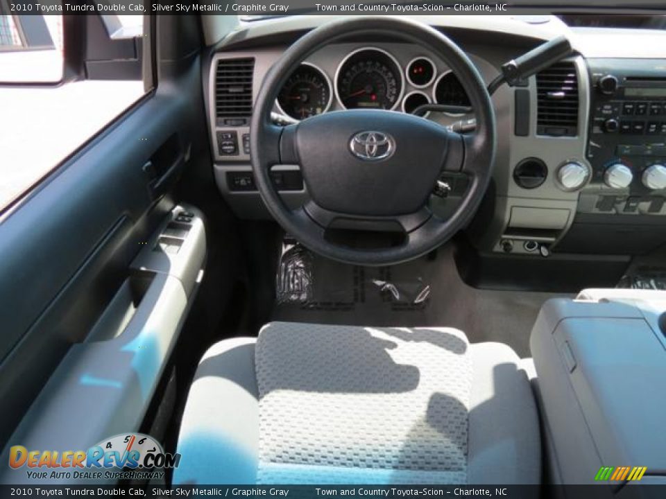 2010 Toyota Tundra Double Cab Silver Sky Metallic / Graphite Gray Photo #5