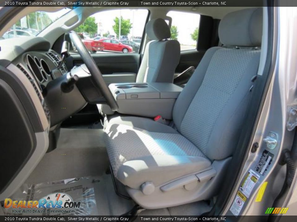 2010 Toyota Tundra Double Cab Silver Sky Metallic / Graphite Gray Photo #8