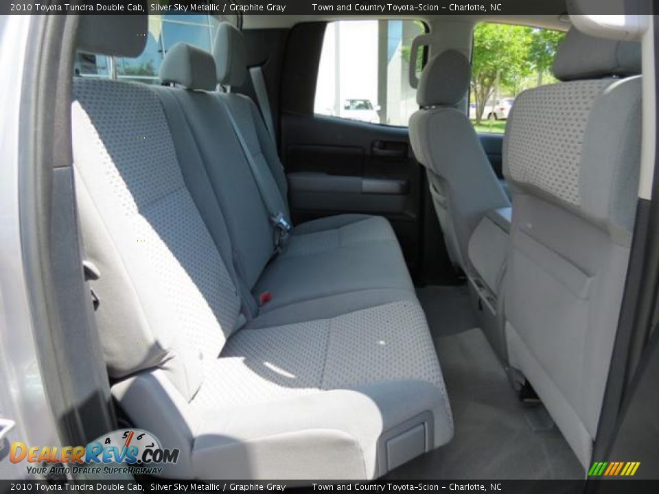 2010 Toyota Tundra Double Cab Silver Sky Metallic / Graphite Gray Photo #23