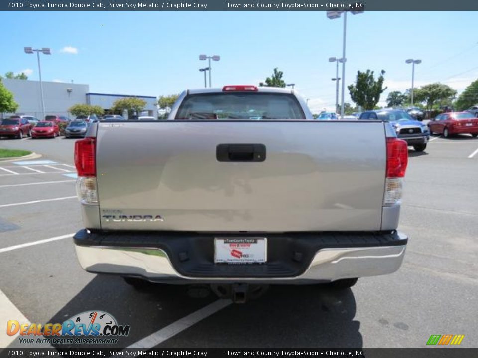 2010 Toyota Tundra Double Cab Silver Sky Metallic / Graphite Gray Photo #27