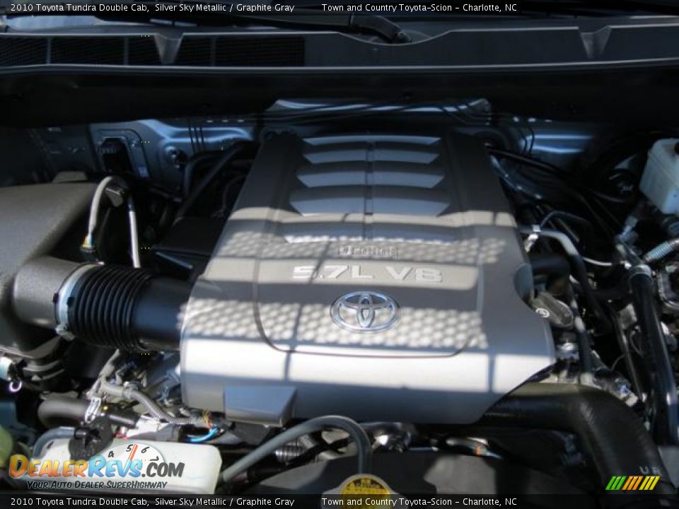 2010 Toyota Tundra Double Cab Silver Sky Metallic / Graphite Gray Photo #29