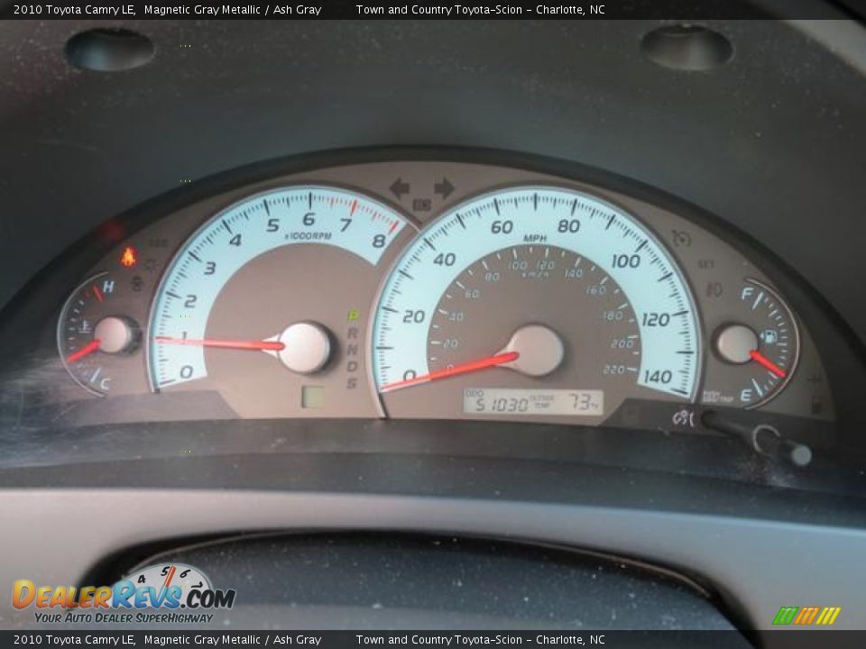 2010 Toyota Camry LE Magnetic Gray Metallic / Ash Gray Photo #13