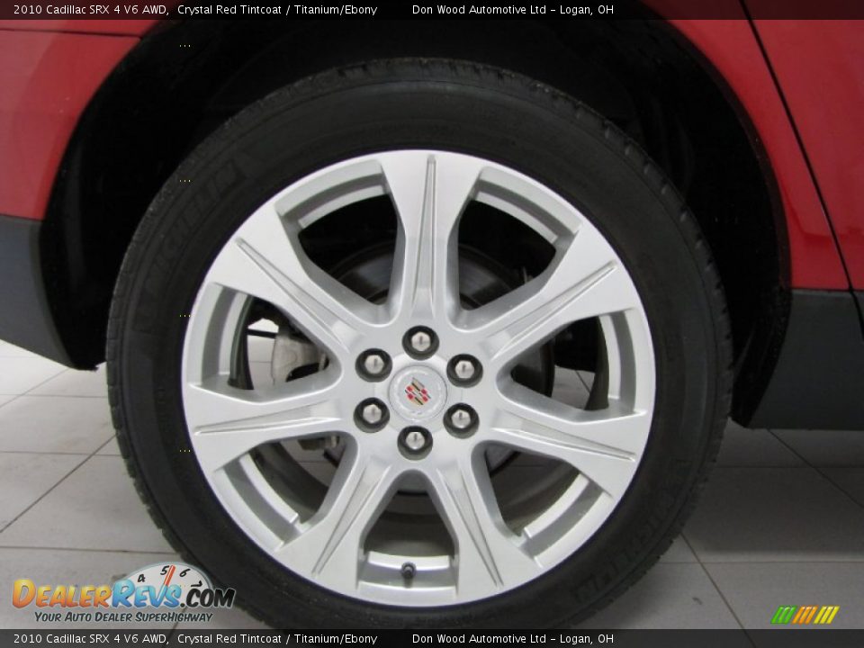2010 Cadillac SRX 4 V6 AWD Crystal Red Tintcoat / Titanium/Ebony Photo #25