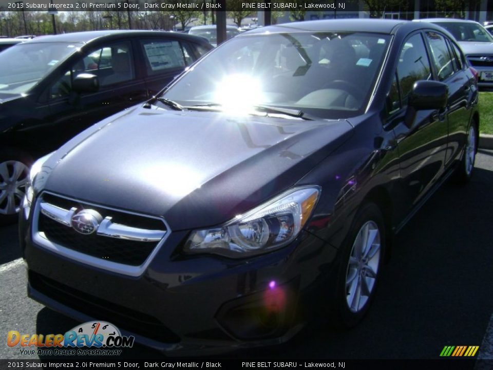 2013 Subaru Impreza 2.0i Premium 5 Door Dark Gray Metallic / Black Photo #1