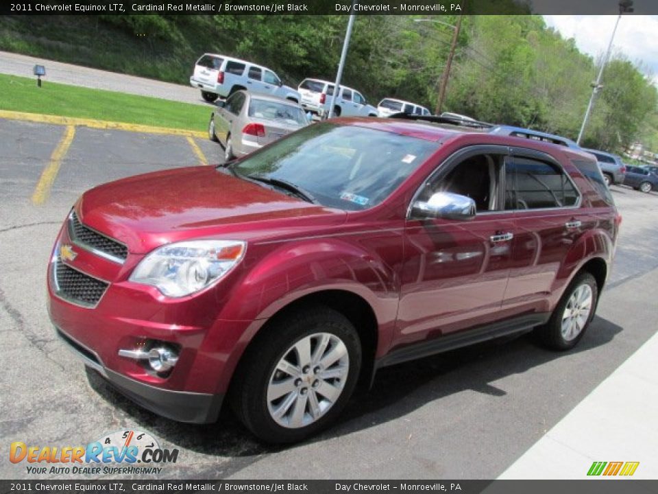 2011 Chevrolet Equinox LTZ Cardinal Red Metallic / Brownstone/Jet Black Photo #6