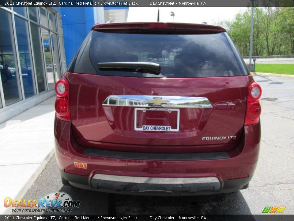 2011 Chevrolet Equinox LTZ Cardinal Red Metallic / Brownstone/Jet Black Photo #7