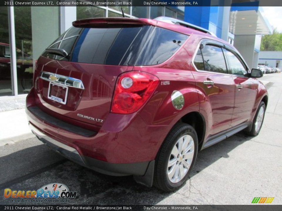 2011 Chevrolet Equinox LTZ Cardinal Red Metallic / Brownstone/Jet Black Photo #8