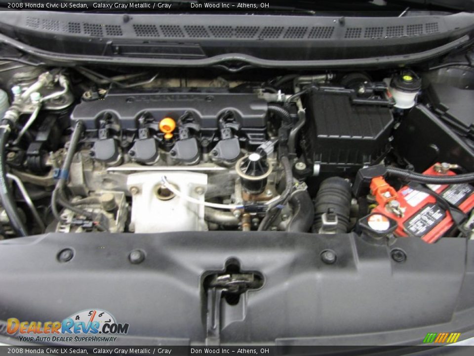 2008 Honda Civic LX Sedan Galaxy Gray Metallic / Gray Photo #5