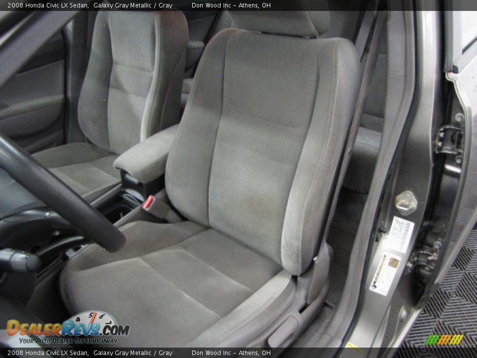 2008 Honda Civic LX Sedan Galaxy Gray Metallic / Gray Photo #6