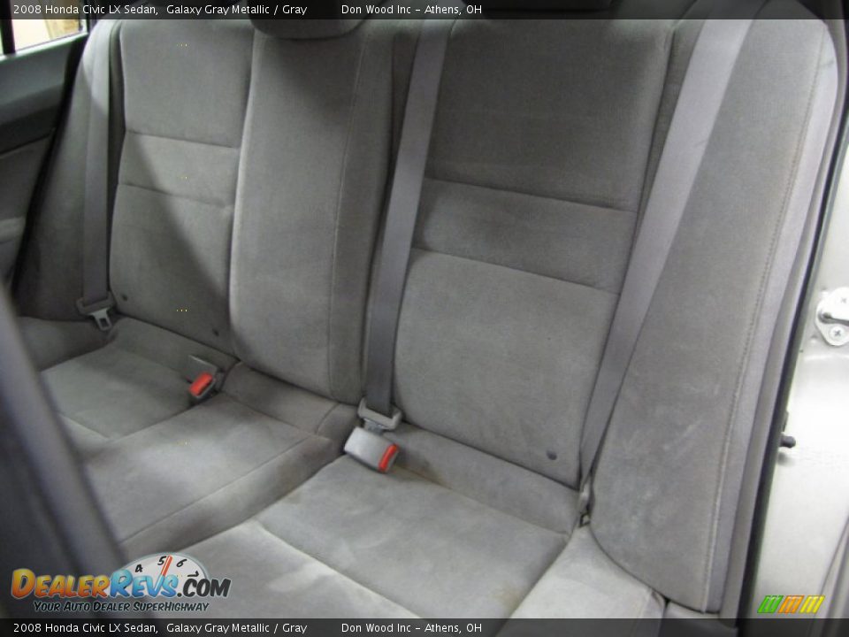 2008 Honda Civic LX Sedan Galaxy Gray Metallic / Gray Photo #7