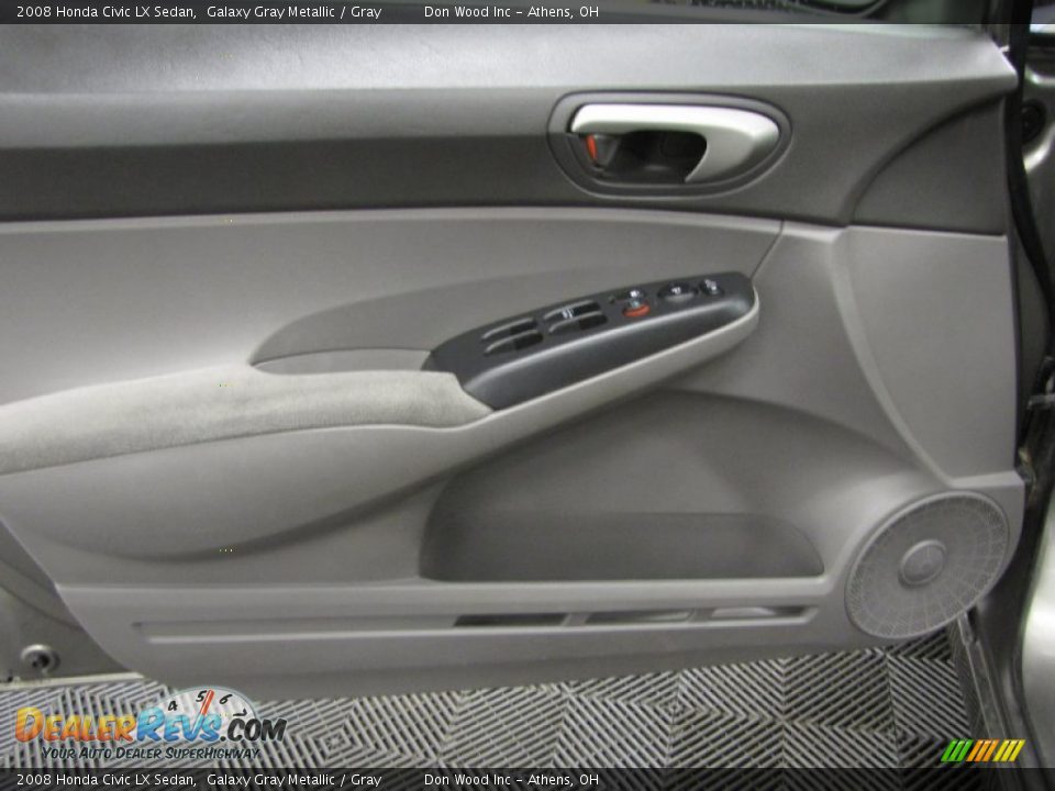 2008 Honda Civic LX Sedan Galaxy Gray Metallic / Gray Photo #10