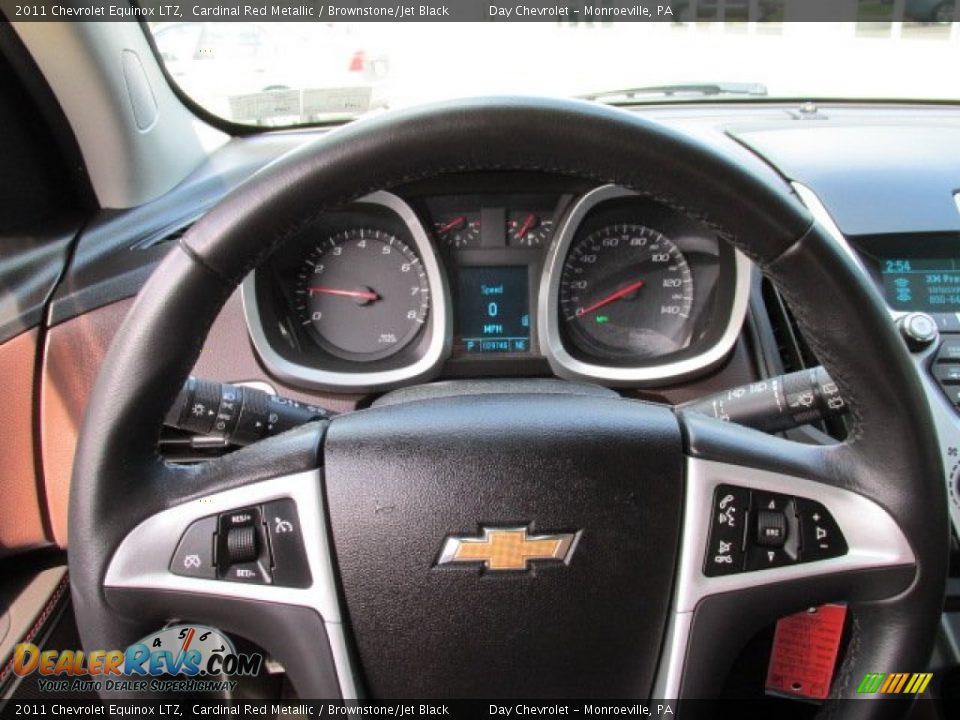 2011 Chevrolet Equinox LTZ Cardinal Red Metallic / Brownstone/Jet Black Photo #17