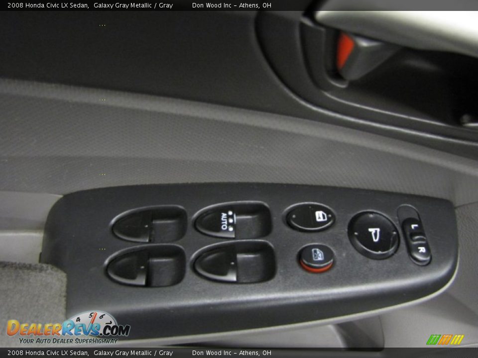 2008 Honda Civic LX Sedan Galaxy Gray Metallic / Gray Photo #11