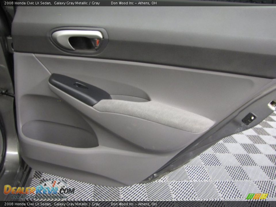 2008 Honda Civic LX Sedan Galaxy Gray Metallic / Gray Photo #13