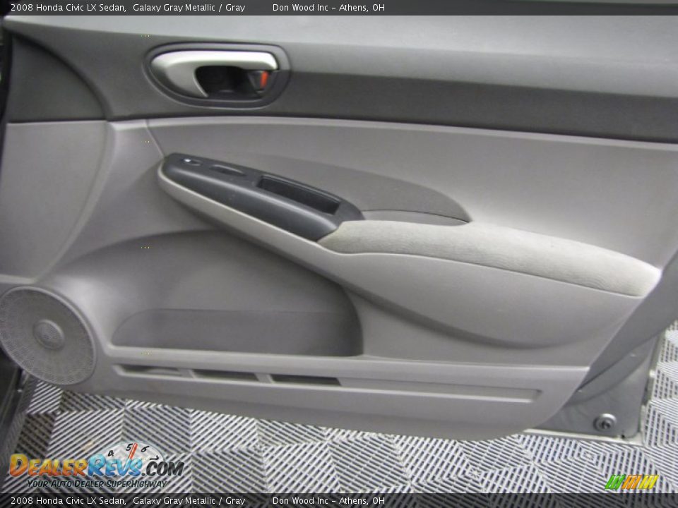 2008 Honda Civic LX Sedan Galaxy Gray Metallic / Gray Photo #14