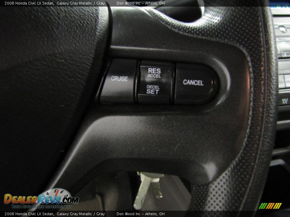 2008 Honda Civic LX Sedan Galaxy Gray Metallic / Gray Photo #16