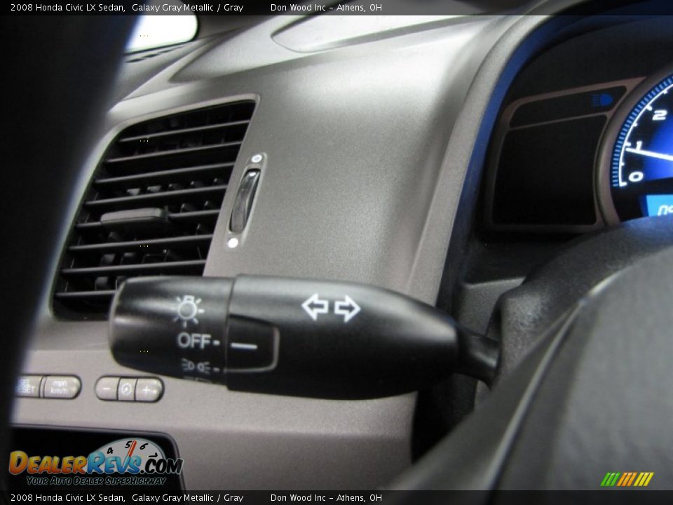 2008 Honda Civic LX Sedan Galaxy Gray Metallic / Gray Photo #17