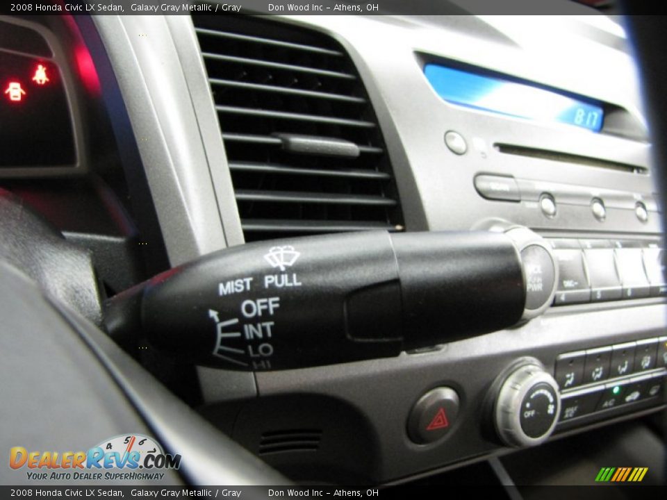 2008 Honda Civic LX Sedan Galaxy Gray Metallic / Gray Photo #18