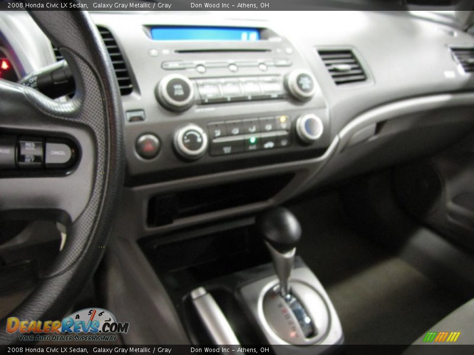 2008 Honda Civic LX Sedan Galaxy Gray Metallic / Gray Photo #21