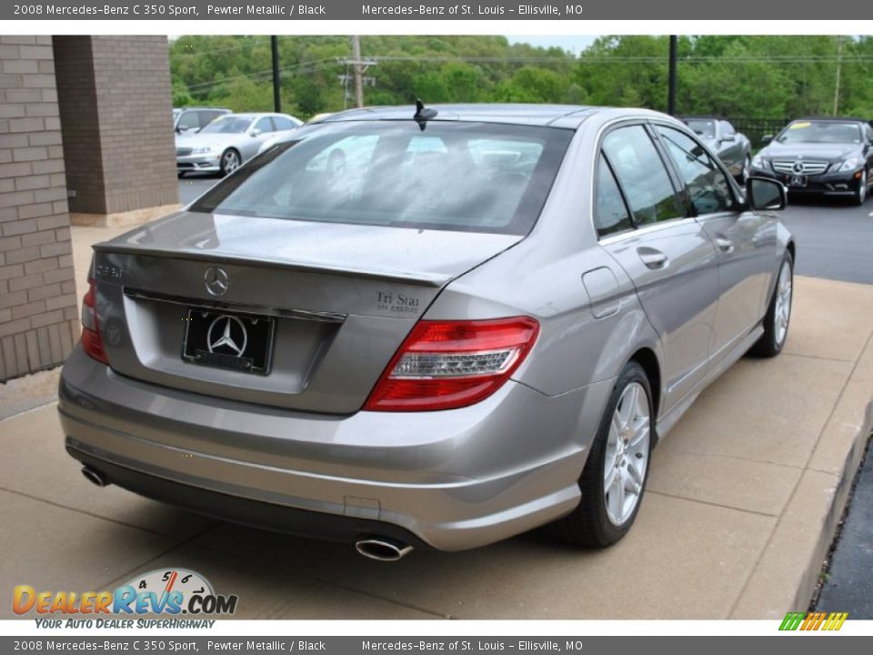 2008 Mercedes-Benz C 350 Sport Pewter Metallic / Black Photo #8