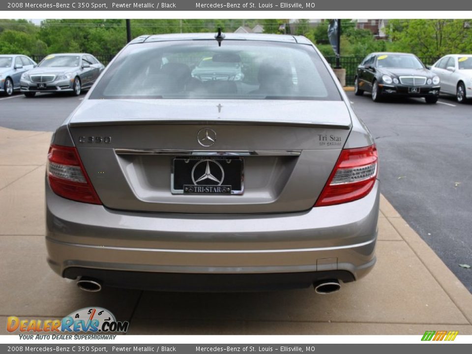 2008 Mercedes-Benz C 350 Sport Pewter Metallic / Black Photo #9