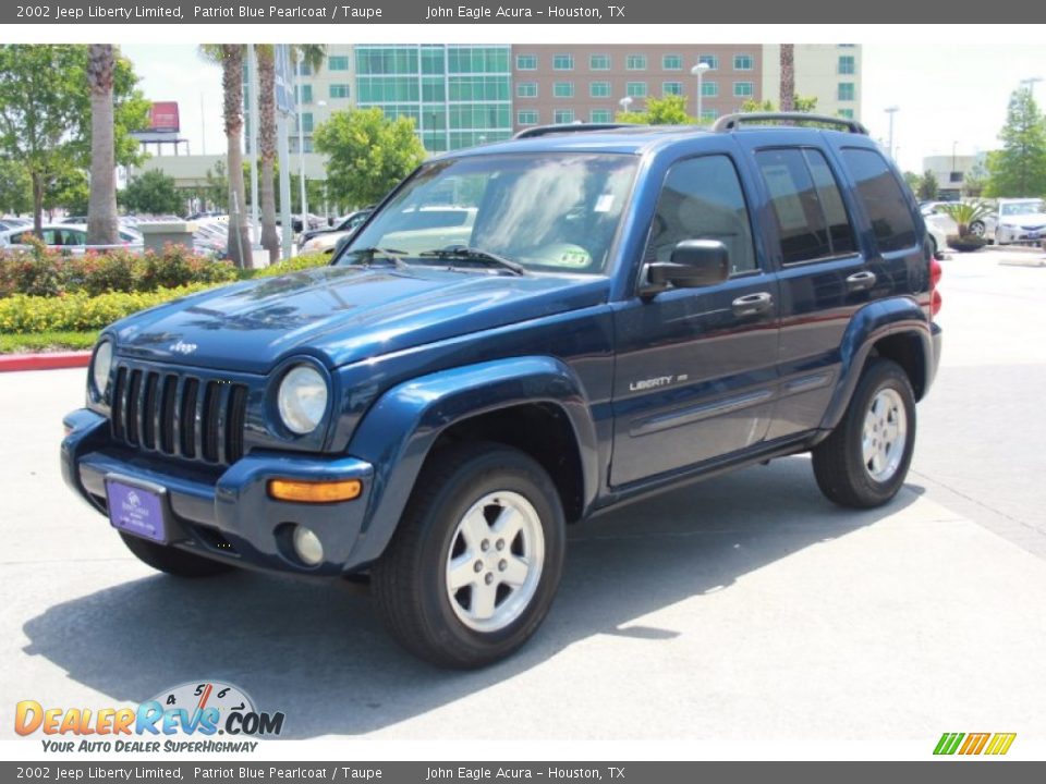 2002 Jeep Liberty Limited Patriot Blue Pearlcoat / Taupe Photo #2