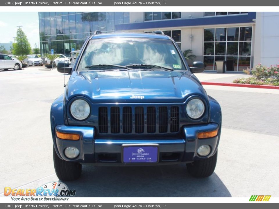 2002 Jeep Liberty Limited Patriot Blue Pearlcoat / Taupe Photo #3