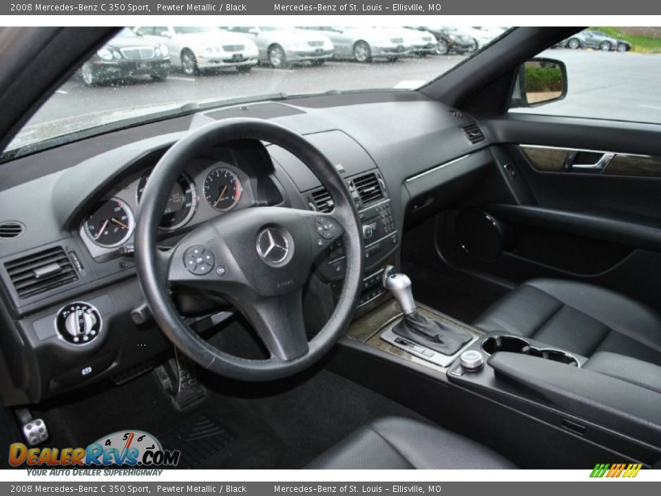 2008 Mercedes-Benz C 350 Sport Pewter Metallic / Black Photo #13