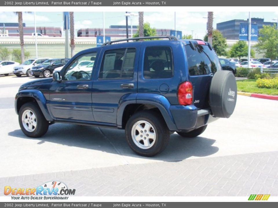 2002 Jeep Liberty Limited Patriot Blue Pearlcoat / Taupe Photo #7