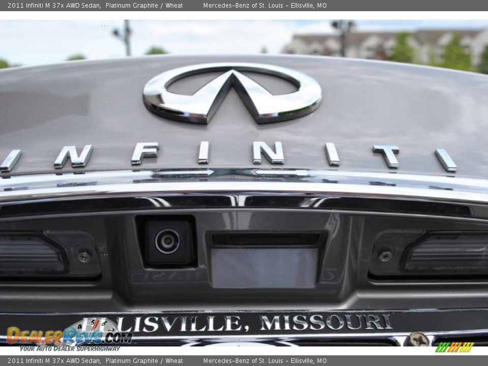2011 Infiniti M 37x AWD Sedan Platinum Graphite / Wheat Photo #12