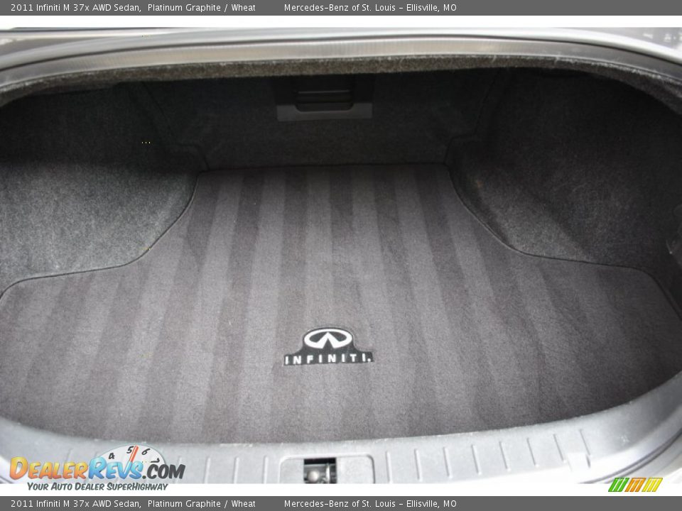 2011 Infiniti M 37x AWD Sedan Platinum Graphite / Wheat Photo #13
