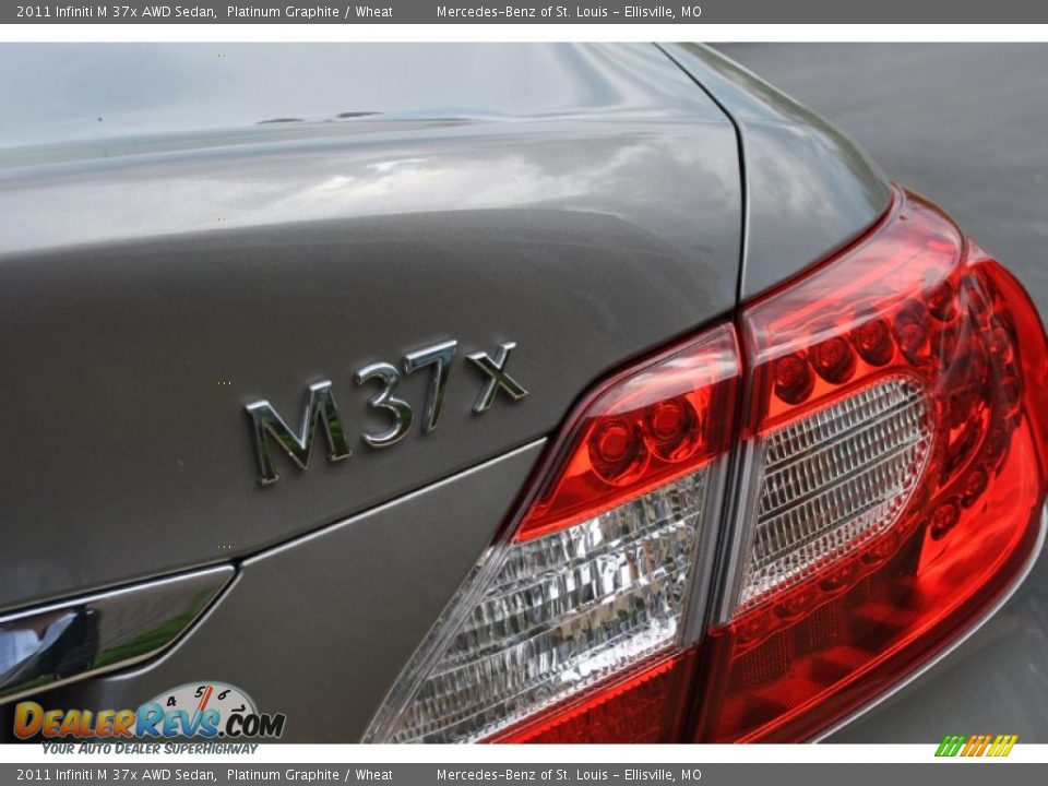 2011 Infiniti M 37x AWD Sedan Platinum Graphite / Wheat Photo #14