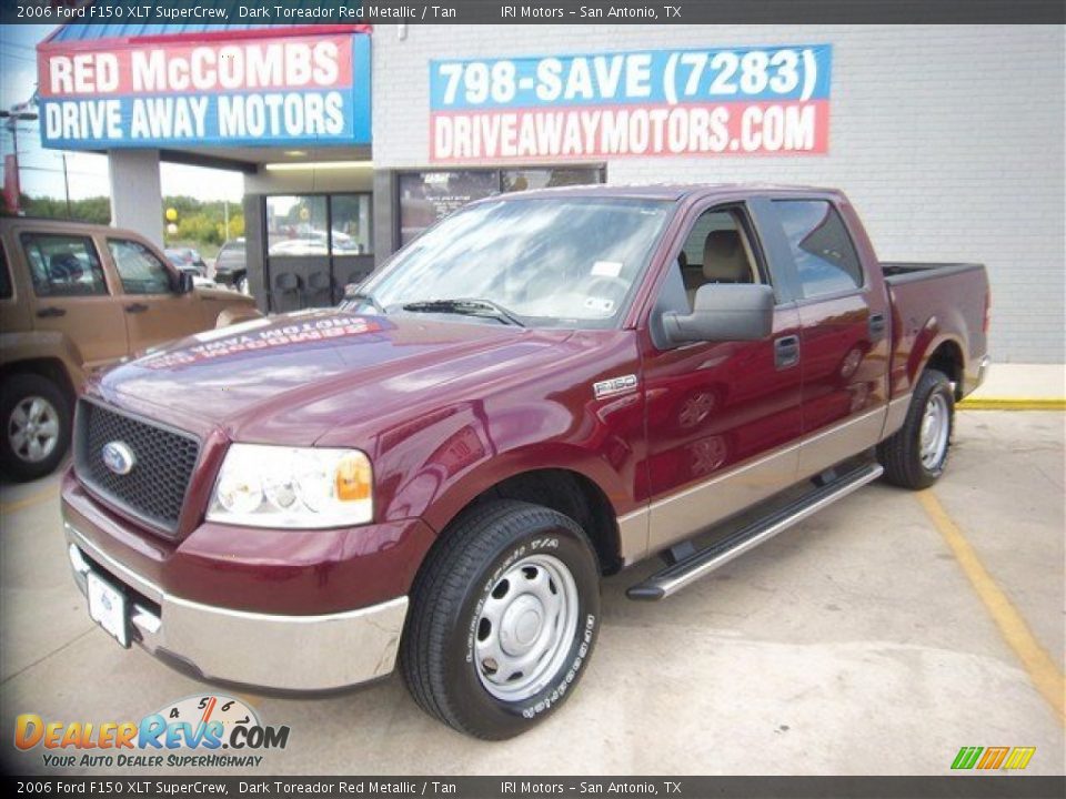 2006 Ford F150 XLT SuperCrew Dark Toreador Red Metallic / Tan Photo #1