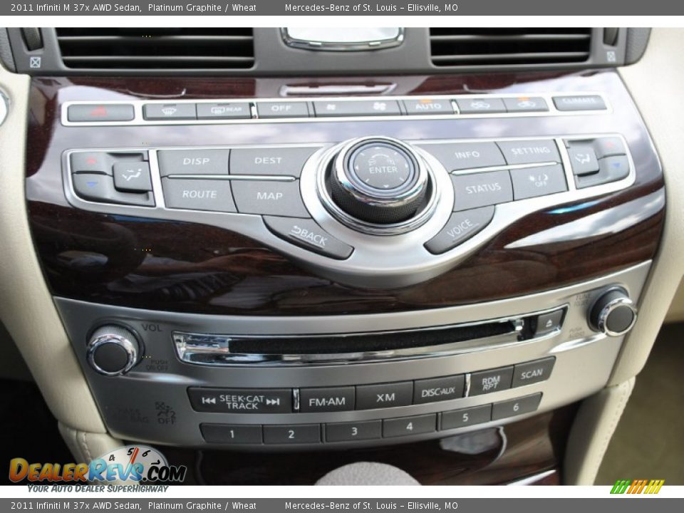 2011 Infiniti M 37x AWD Sedan Platinum Graphite / Wheat Photo #24