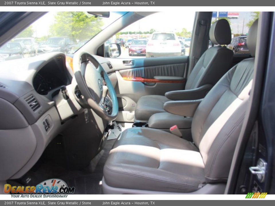 2007 Toyota Sienna XLE Slate Gray Metallic / Stone Photo #10