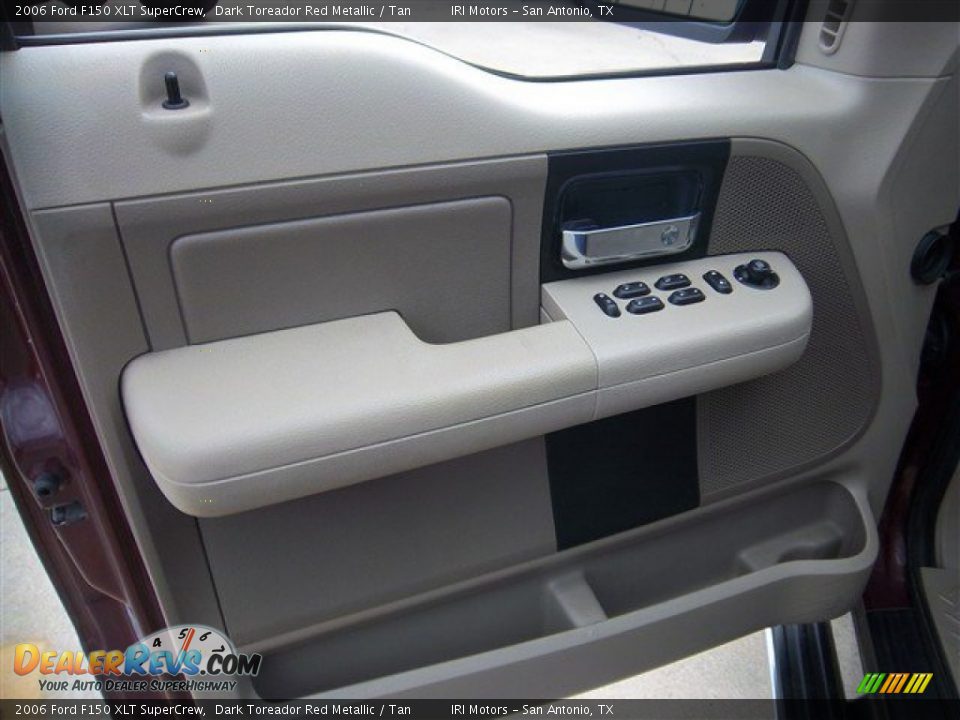 2006 Ford F150 XLT SuperCrew Dark Toreador Red Metallic / Tan Photo #12