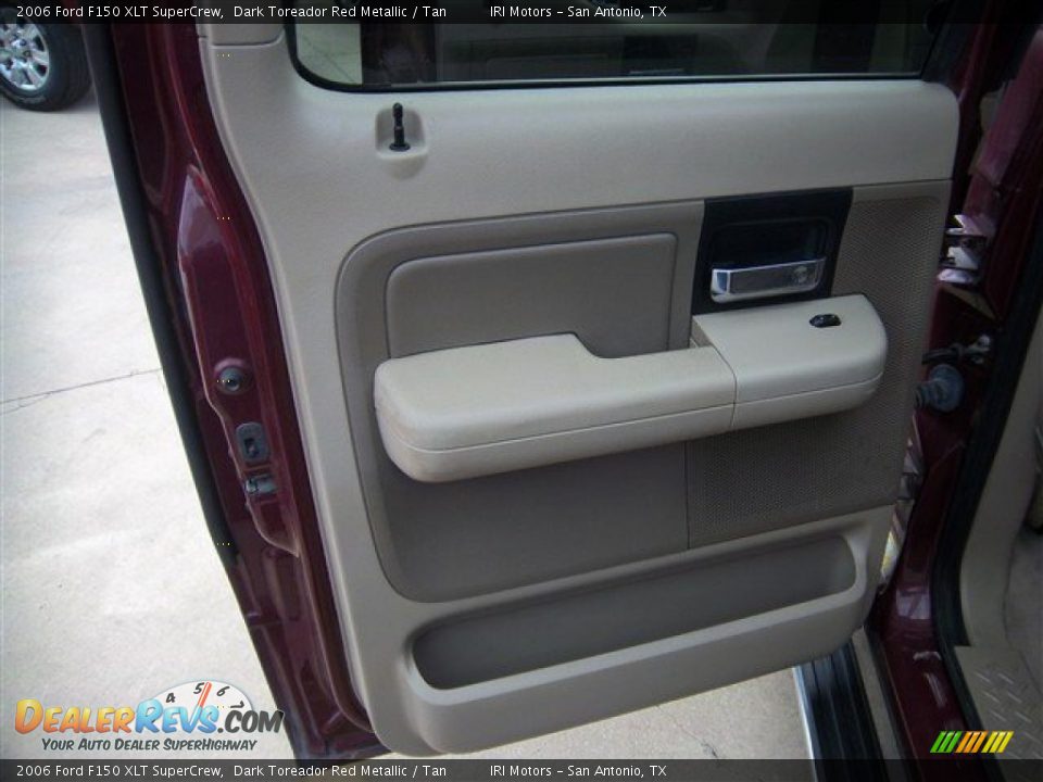 2006 Ford F150 XLT SuperCrew Dark Toreador Red Metallic / Tan Photo #15