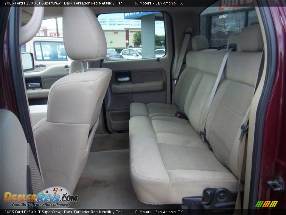 2006 Ford F150 XLT SuperCrew Dark Toreador Red Metallic / Tan Photo #16