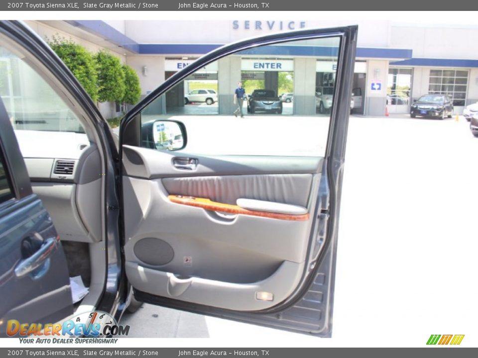 2007 Toyota Sienna XLE Slate Gray Metallic / Stone Photo #15