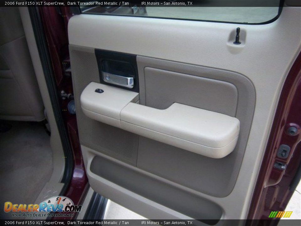 2006 Ford F150 XLT SuperCrew Dark Toreador Red Metallic / Tan Photo #17
