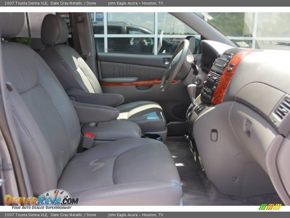 2007 Toyota Sienna XLE Slate Gray Metallic / Stone Photo #16