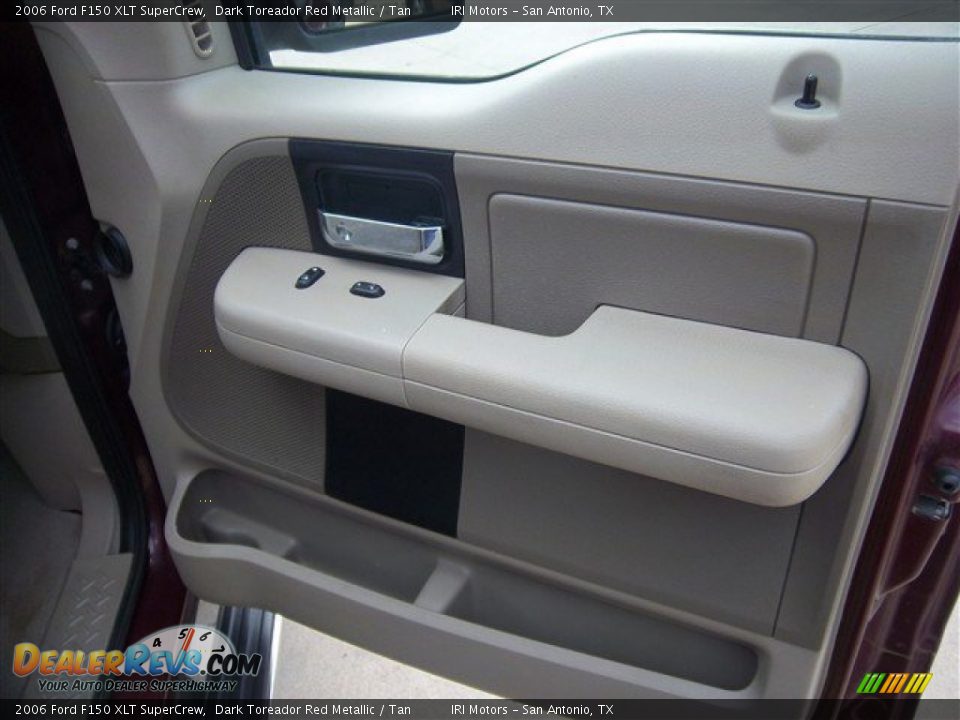 2006 Ford F150 XLT SuperCrew Dark Toreador Red Metallic / Tan Photo #19