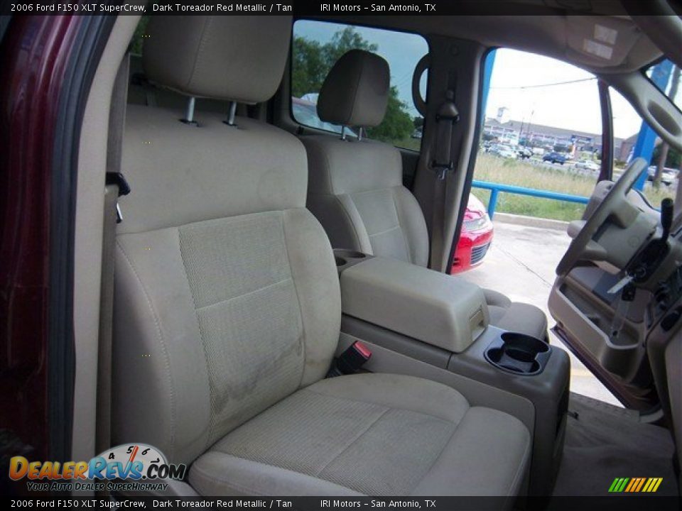 2006 Ford F150 XLT SuperCrew Dark Toreador Red Metallic / Tan Photo #20