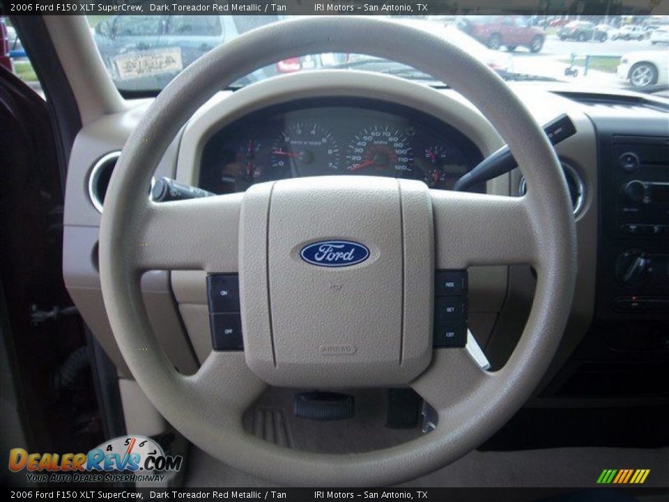 2006 Ford F150 XLT SuperCrew Dark Toreador Red Metallic / Tan Photo #21